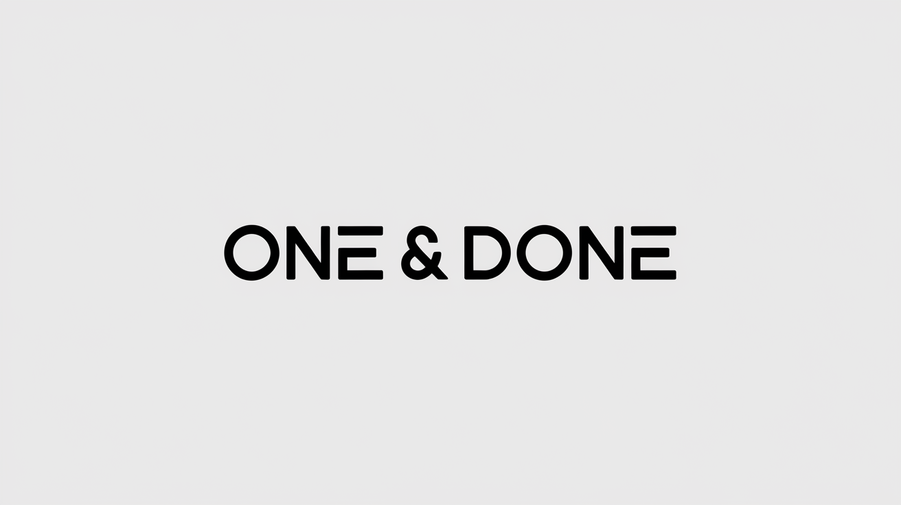 One & Done Agency Logo
