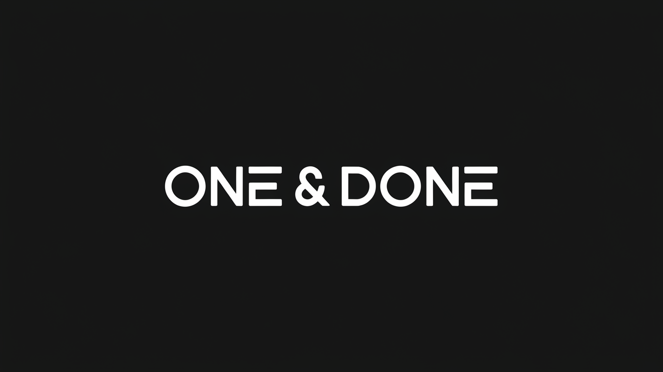One & Done Agency Logo